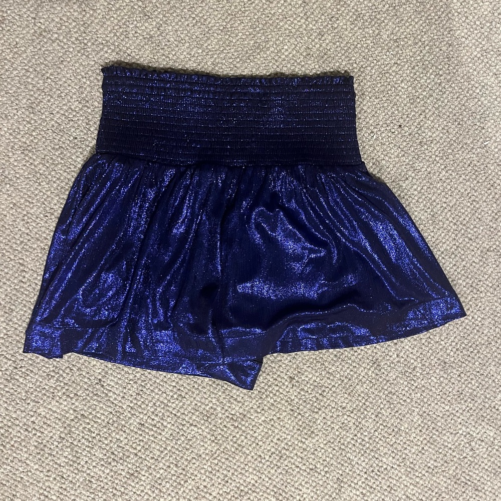 blue shimmer skort